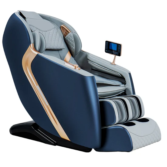 2023 Hochwertiger, langlebiger Liegestuhl aus PU-Leder für den Heim-Ganzkörper-Zero-Gravity-Massagestuhl 4D