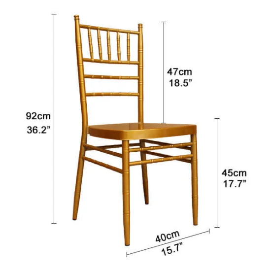 Moderner kommerzieller stapelbarer Tiffany/Chiavari-Stuhl aus Metall/Stahl für den Außenbereich/Innenbereich, Preis für Hochzeit/Bankett/Hotel/Party/Event/Restaurant