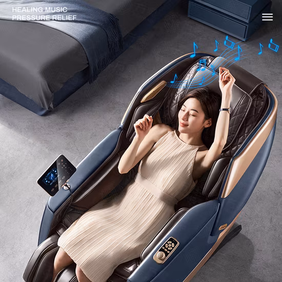 Innovative Produkte 2023 Luxus-SL-Elektro-Günstiger Massagestuhl 3D Zero Gravity Ganzkörper-4D-Massage-Liegestuhl Sessel